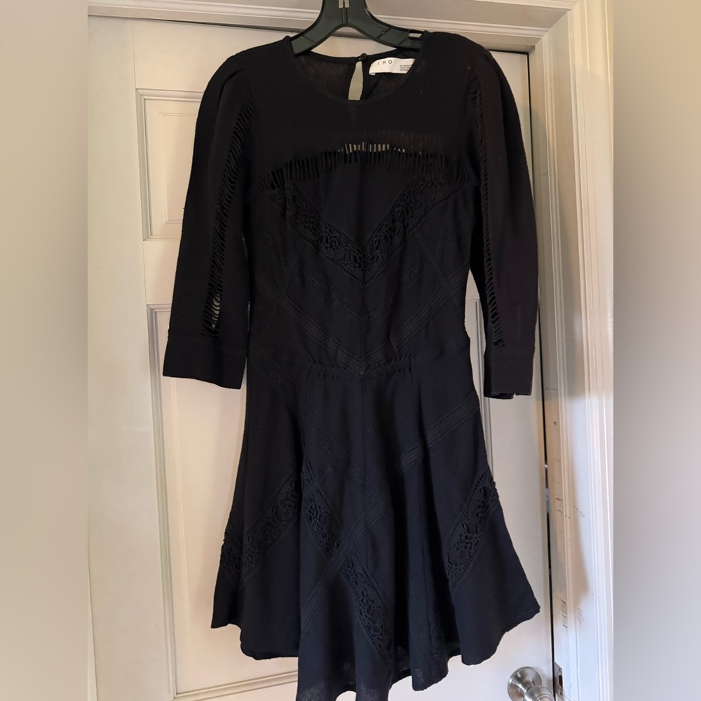 IRO Black Long Sleeve Dress
